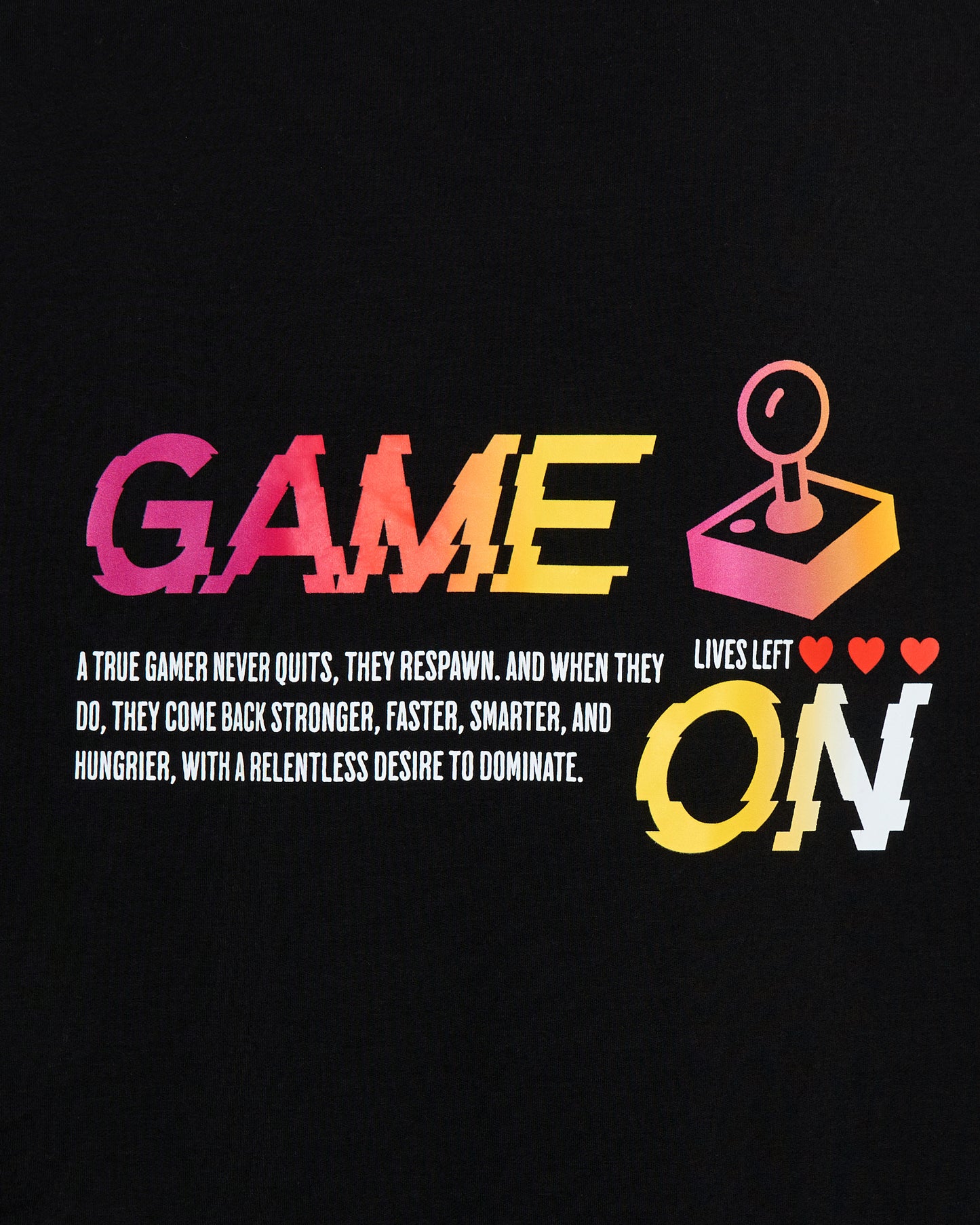 Game On Long Sleeve - Black